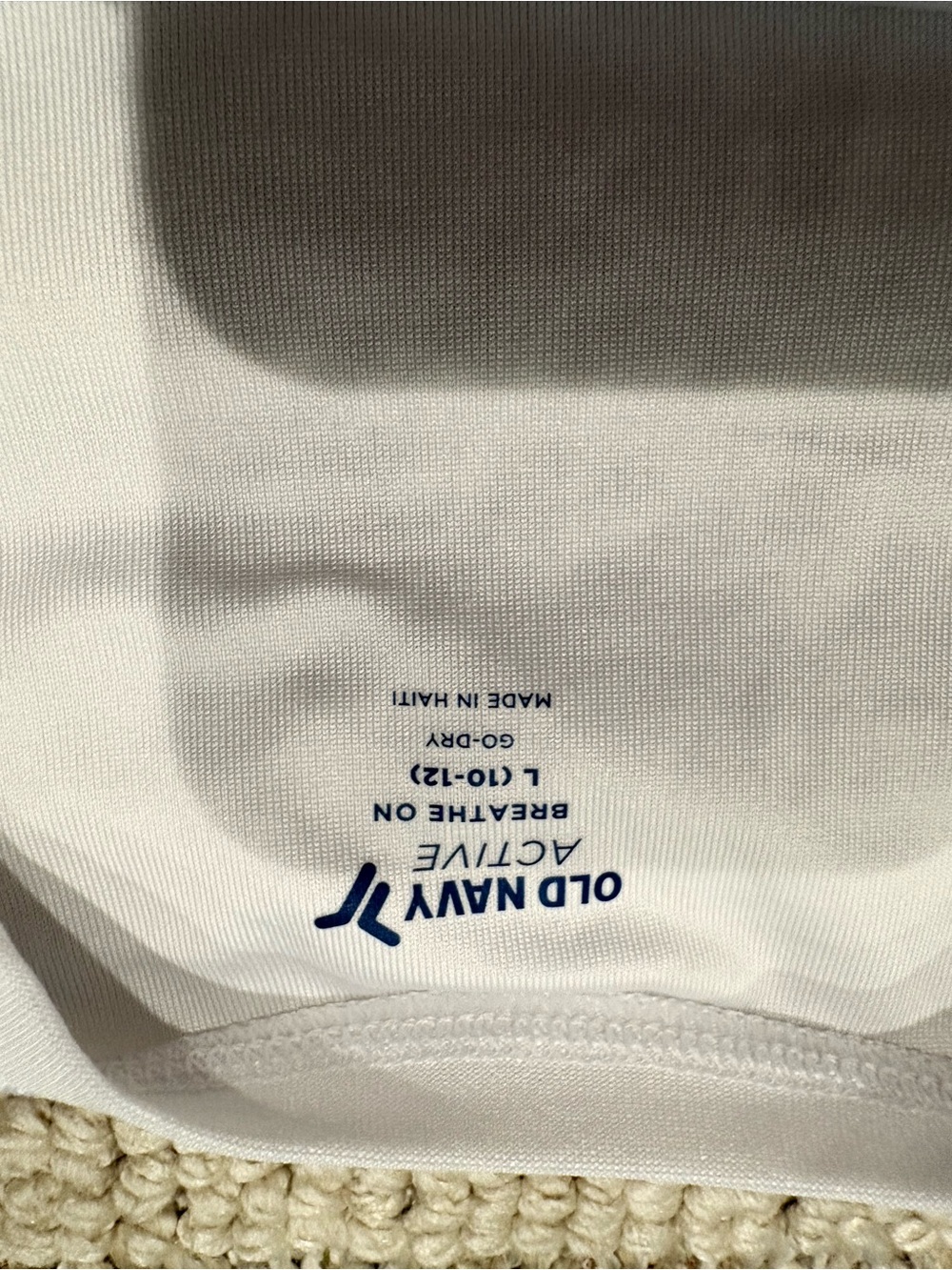 Old Navy White Short Sleeve Tee